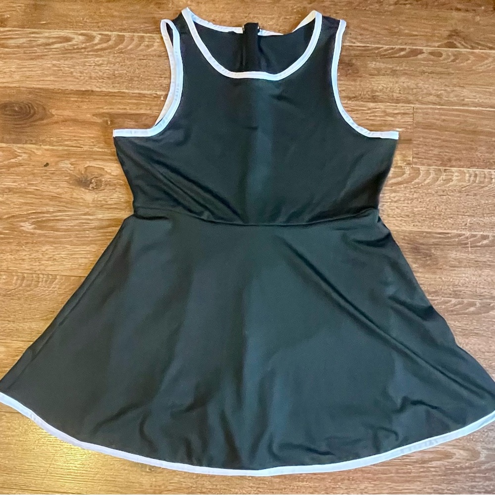 Black Sleeveless ‘Tennis’ Dress with shorts underneath